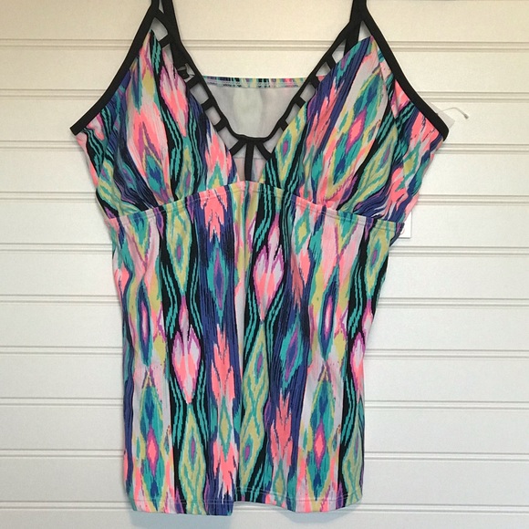 Cole of California Halter Tankini NWT Size Large - Picture 10 of 13